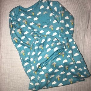 Gymboree stormy gown with matching hat.